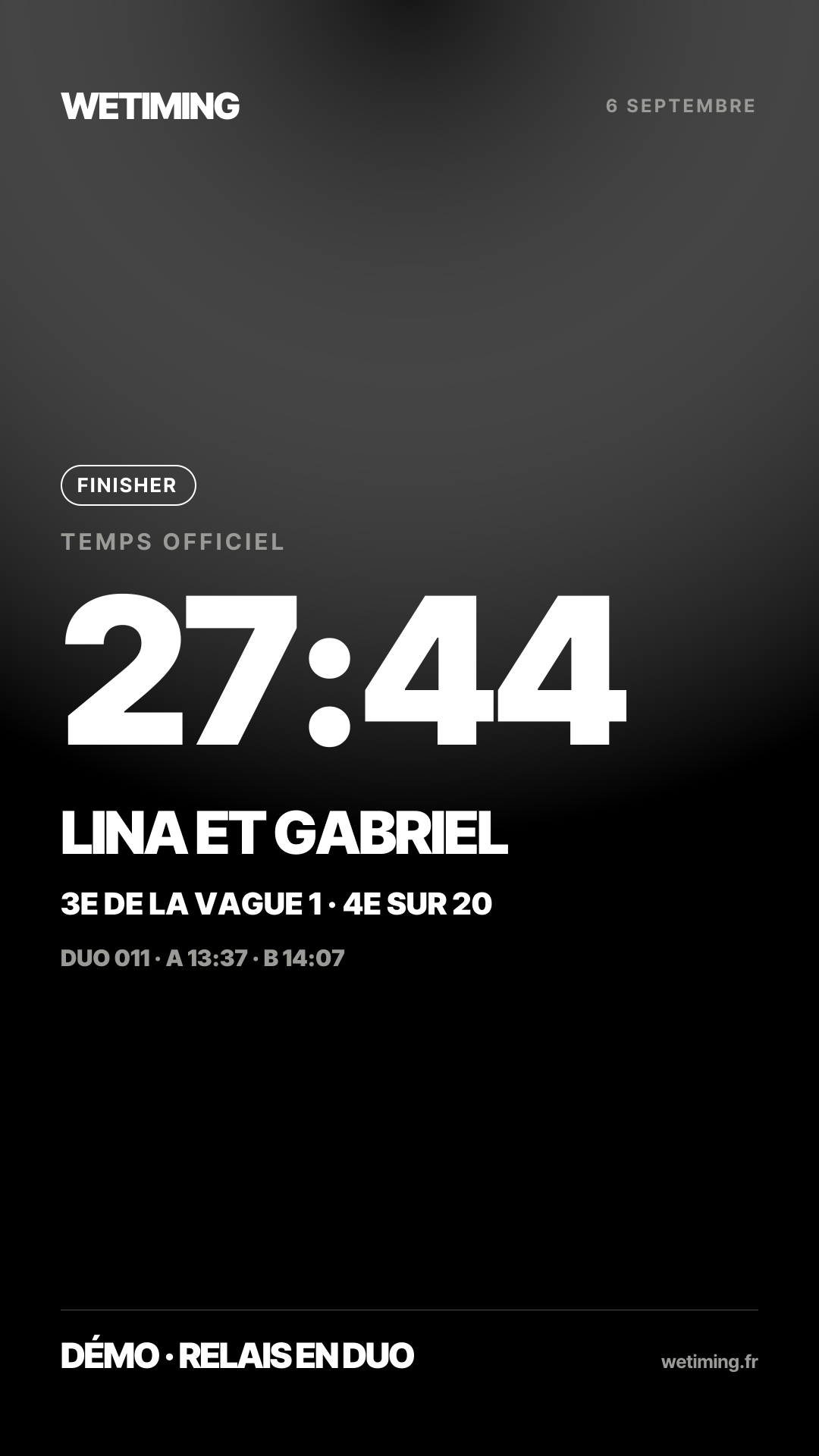 Ton résultat au format Story