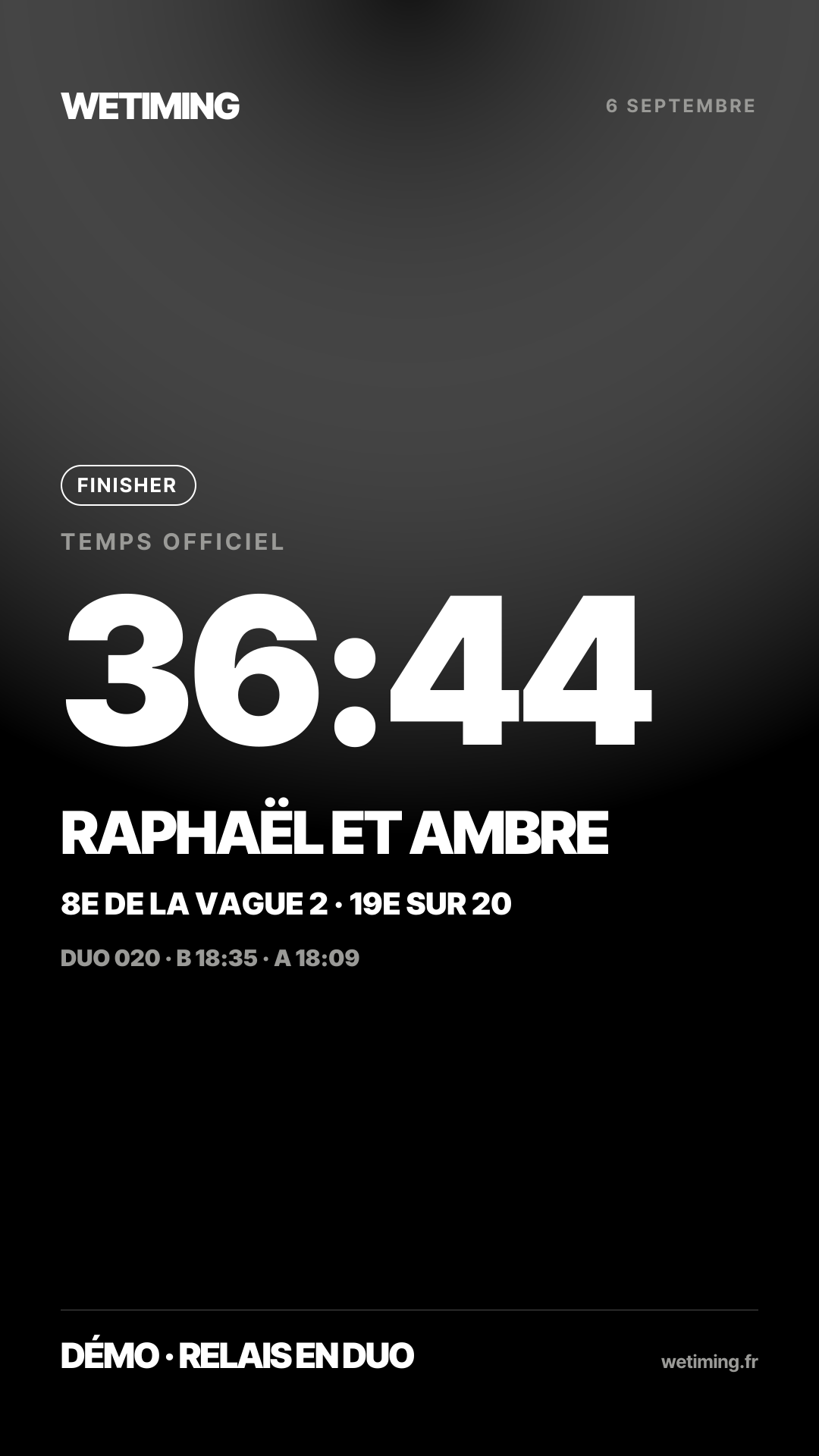 Ton résultat au format Story