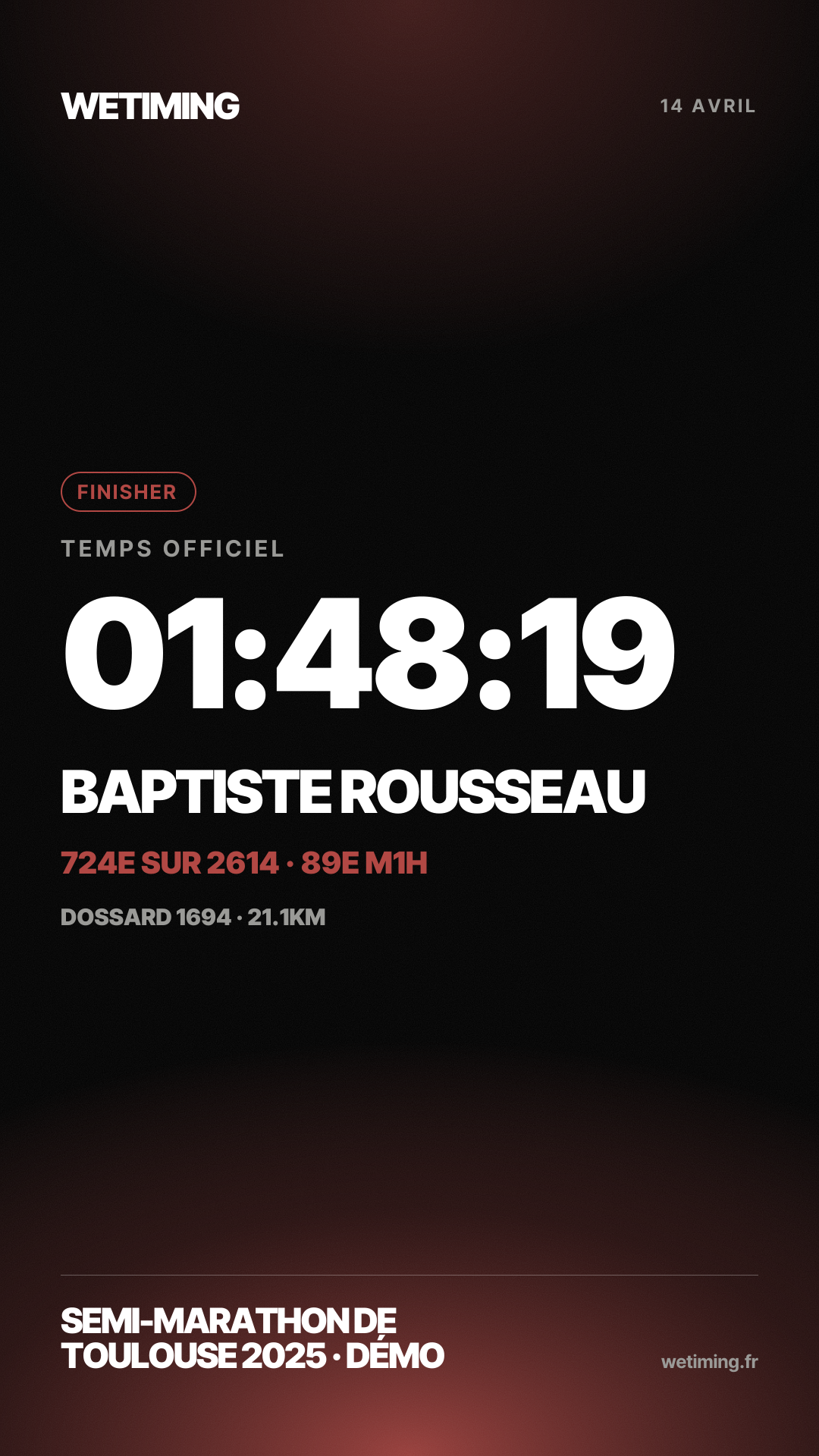 Ton résultat au format Story · horizon