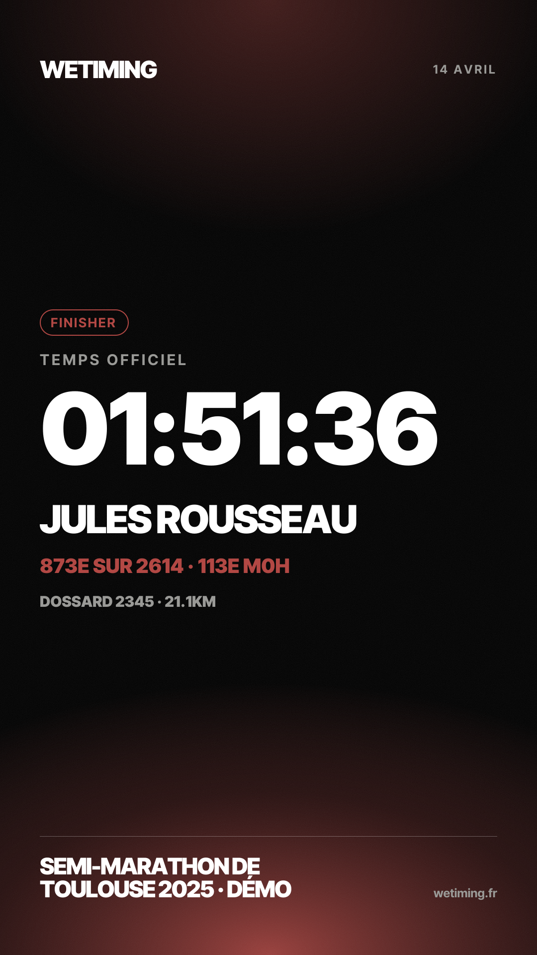 Ton résultat au format Story · horizon
