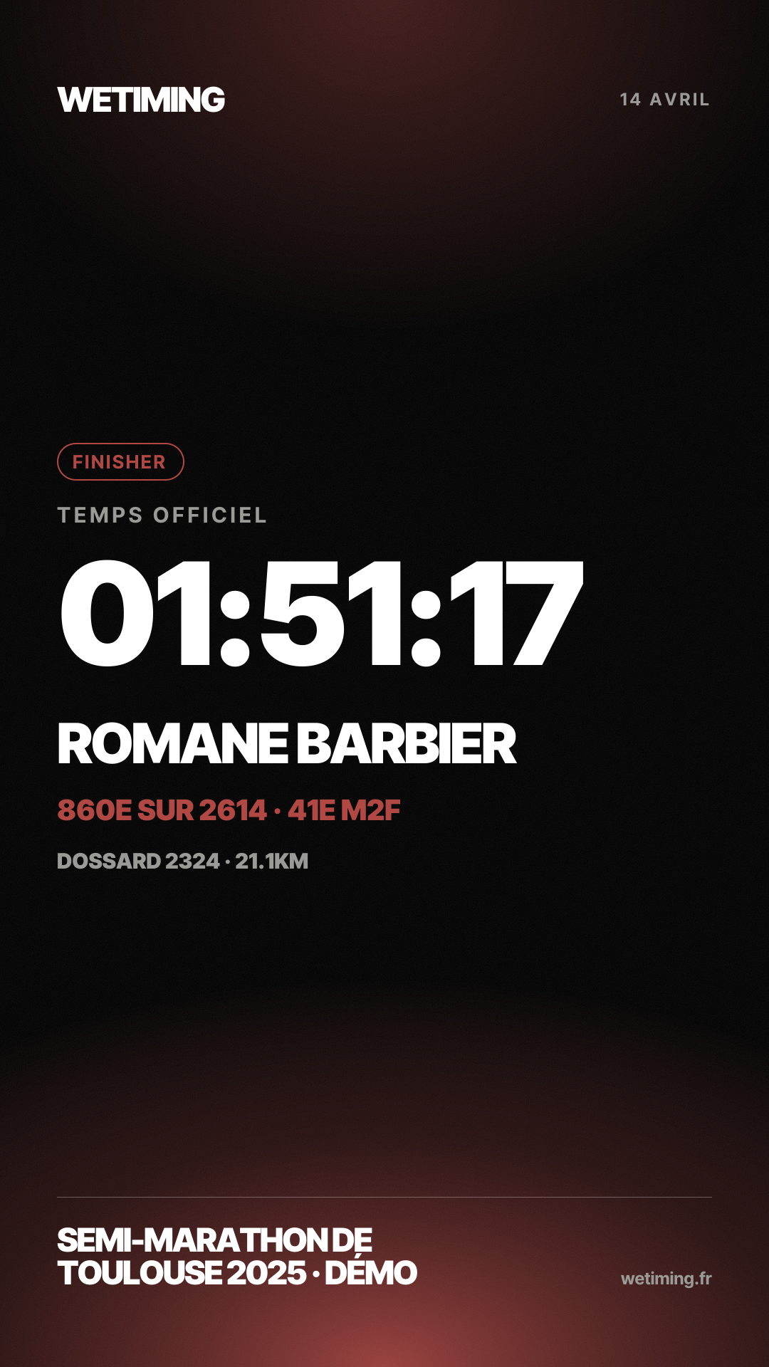 Ton résultat au format Story · horizon